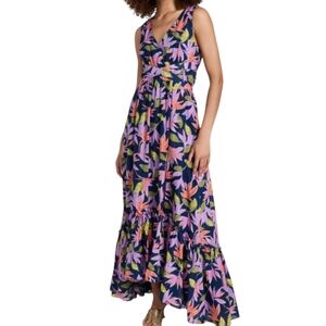 Ramy Brook Miles Floral Sleeveless Maxi Dress - Multicolor.... Size 6